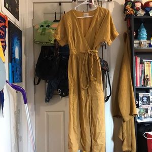 Gabrielle Linen Urban Outfitters Wrap Dress